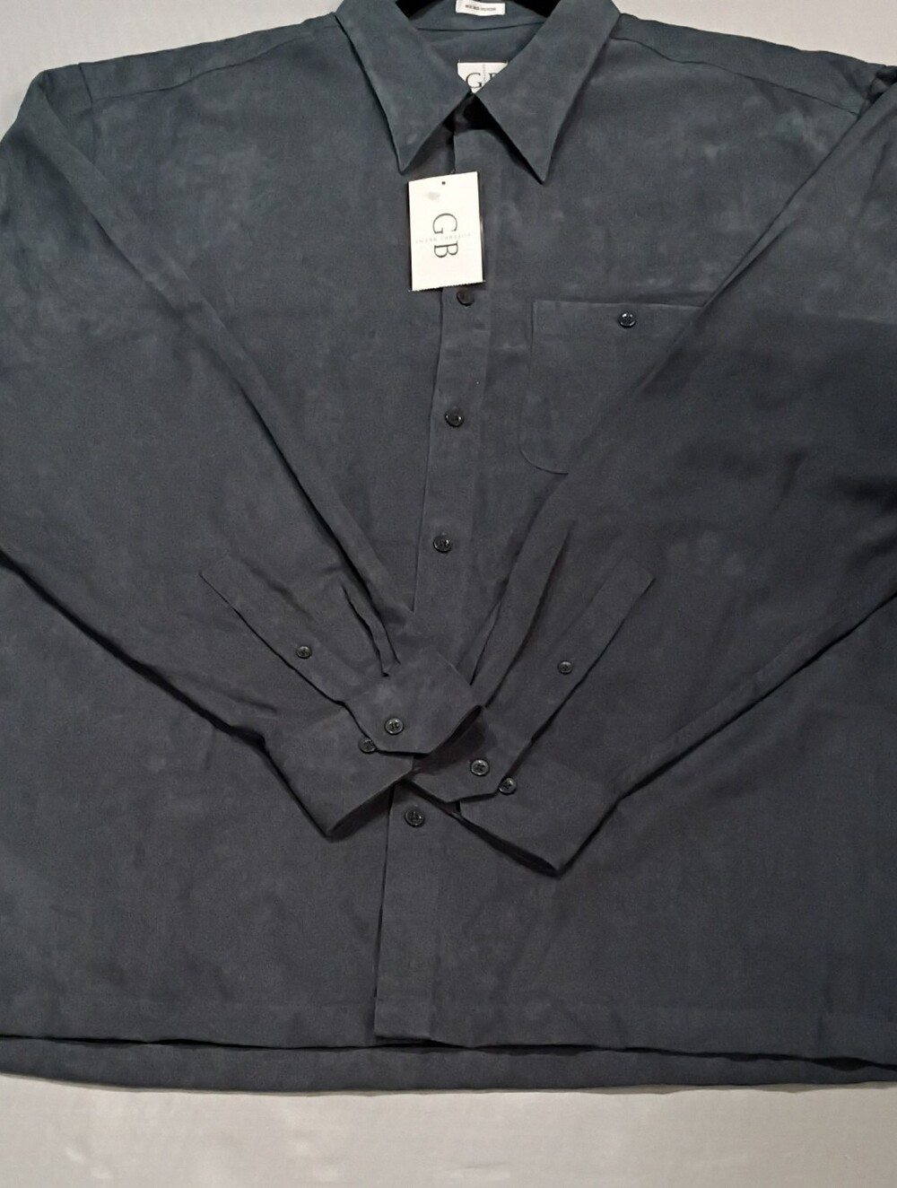 Gianni Bini Men's Dark Charcoal Button-Down Shirt